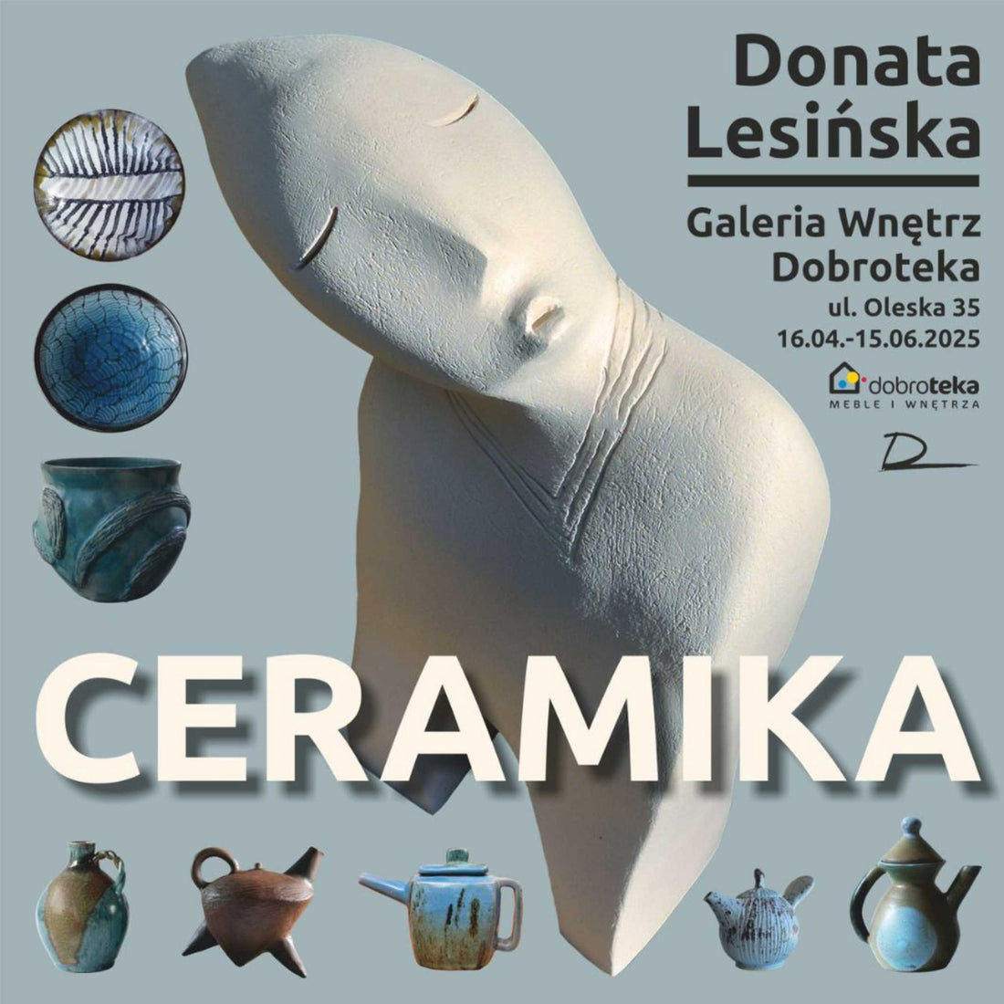Wystawa ceramiki Donaty Lesińskiej w Dobrotece