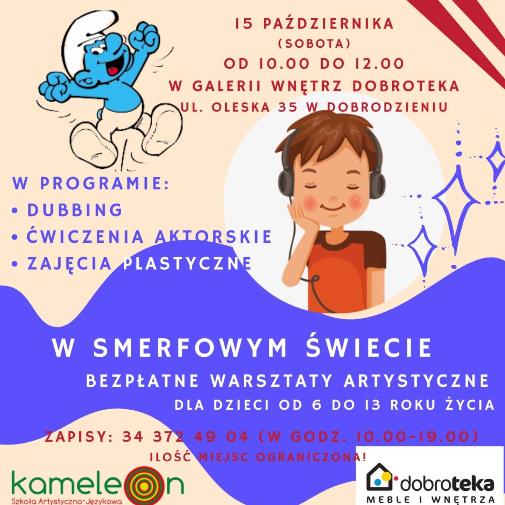 W smerfowym świecie - warsztaty dla dzieci