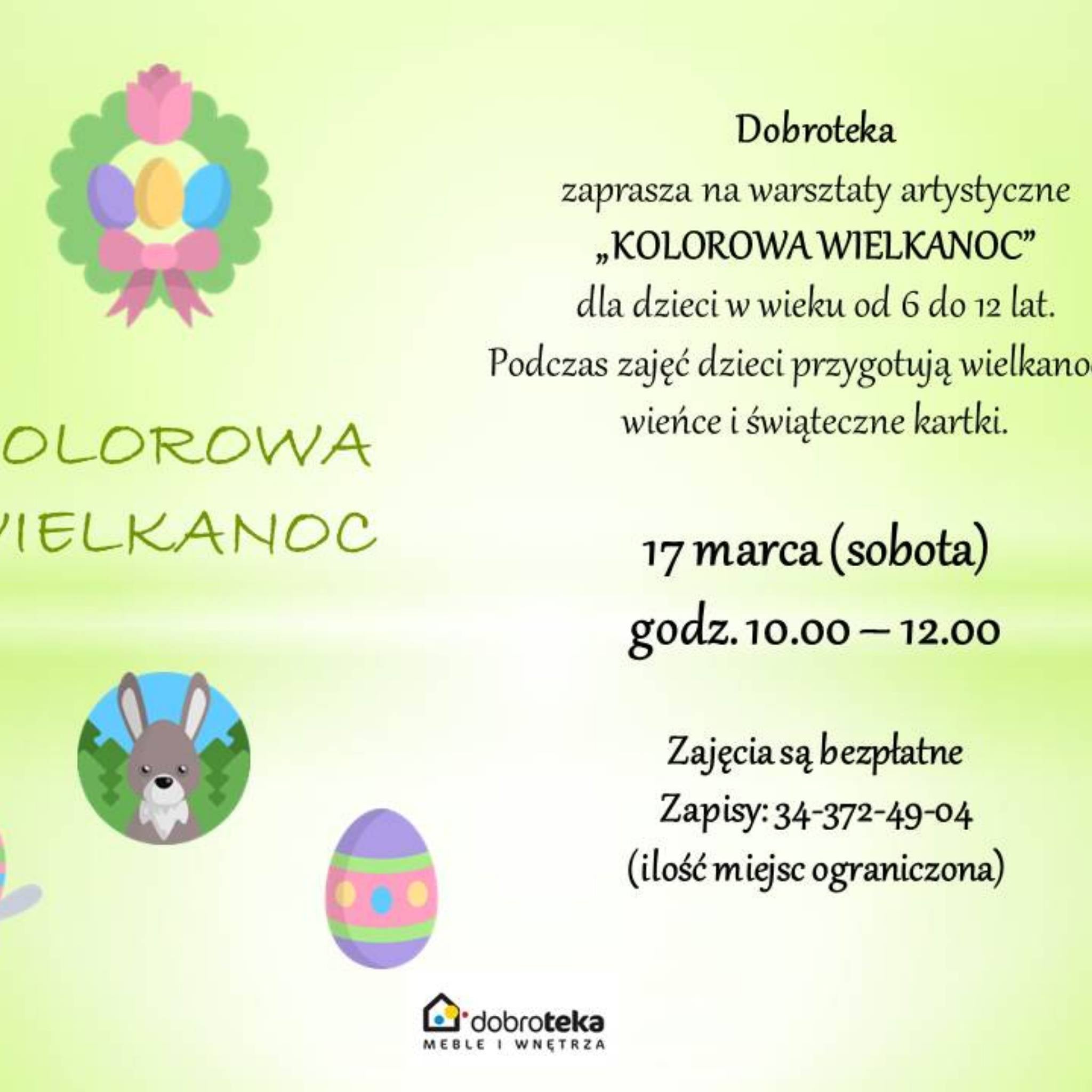 Zapraszamy na warsztaty KOLOROWA WIELKANOC