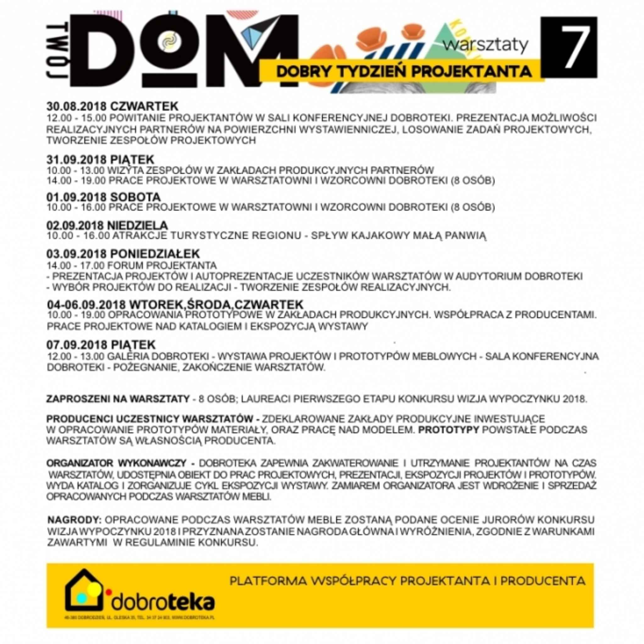 Dobry Tydzień Projektanta 2018