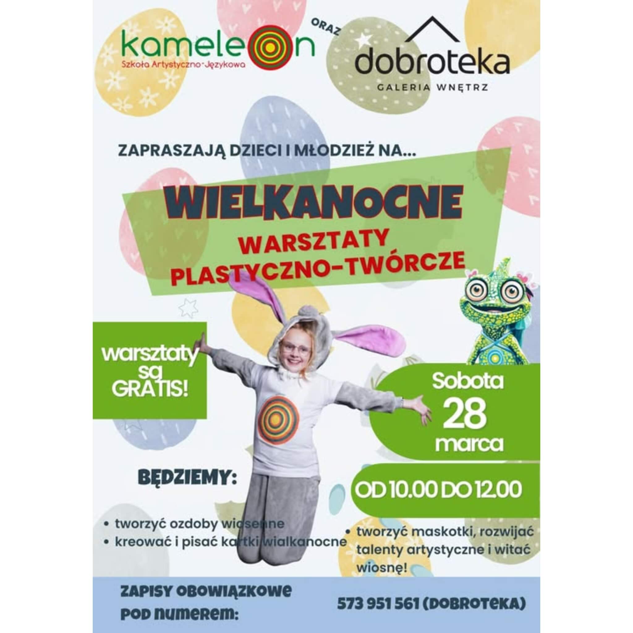 Wielkanocne Warsztaty Plastyczno-Twórcze z Kameleonem w Dobrotece
