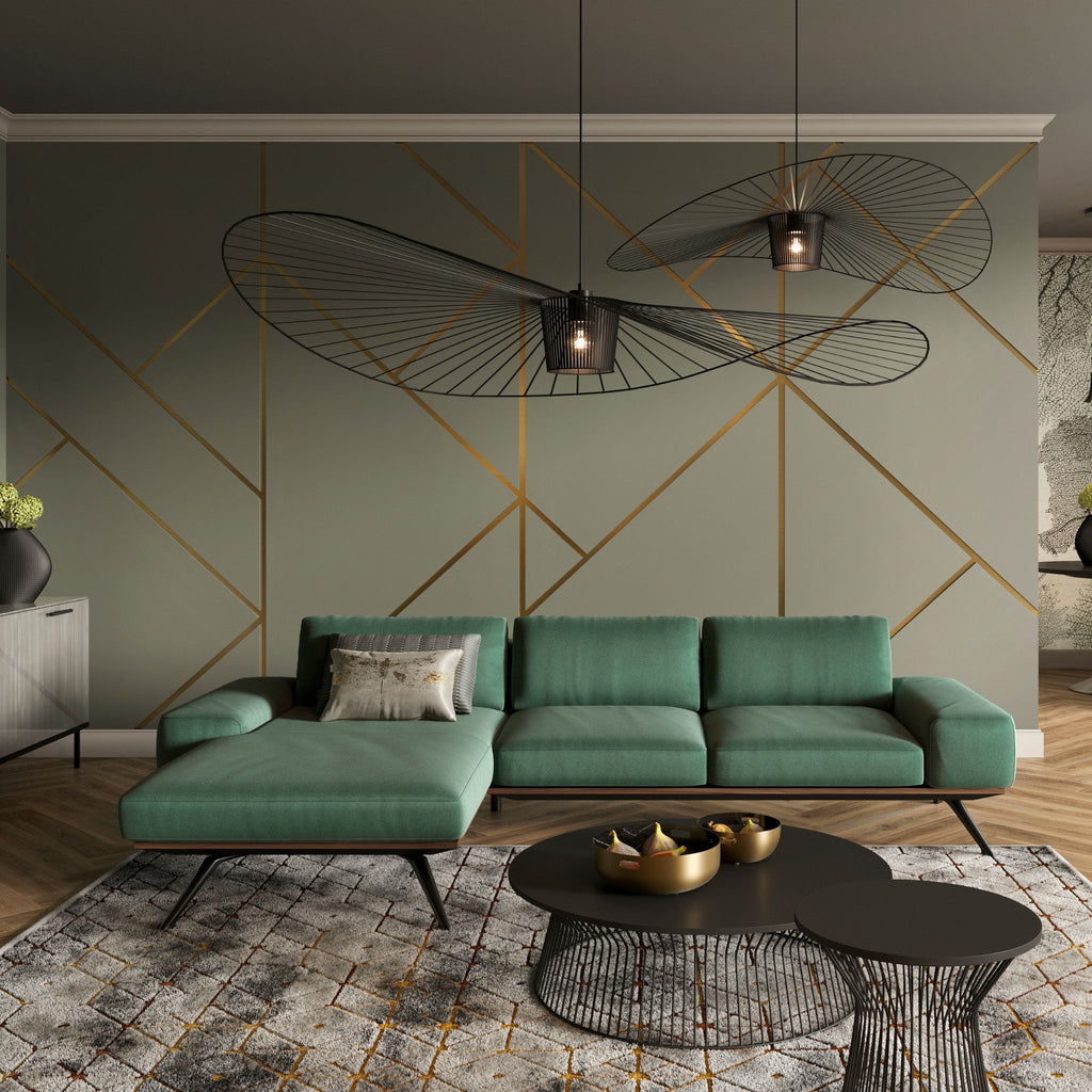 Kler Frase – luksusowa sofa modułowa na dębowej platformie