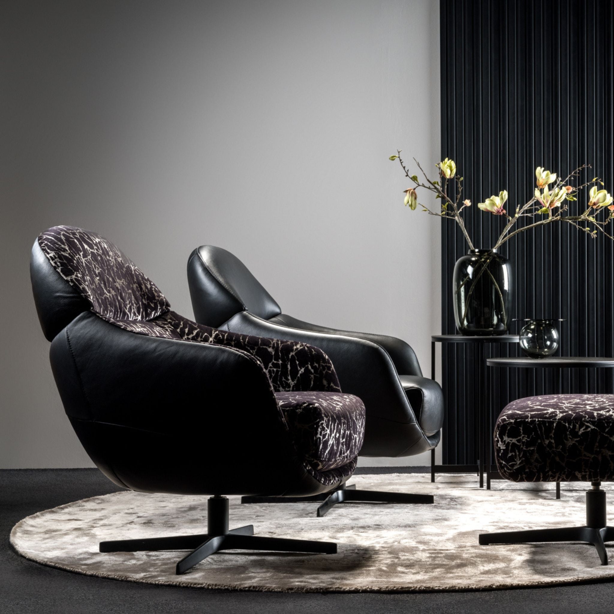 Kler Cornetto – a luxurious swivel armchair with intelligent headrest adjustment