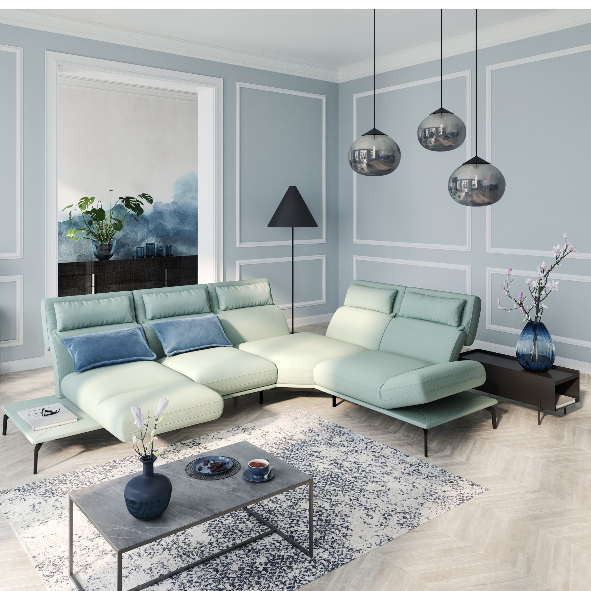 Kler Libretto – innowacyjna sofa modułowa z funkcją obrotu siedziska