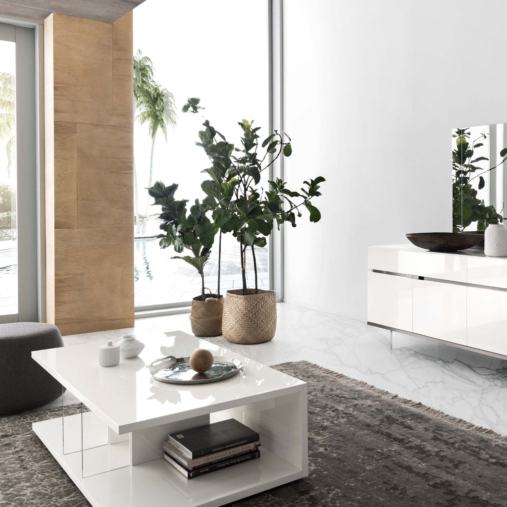 Artemide Alf Italia – luksusowe meble do jadalni w bieli i wysokim połysku