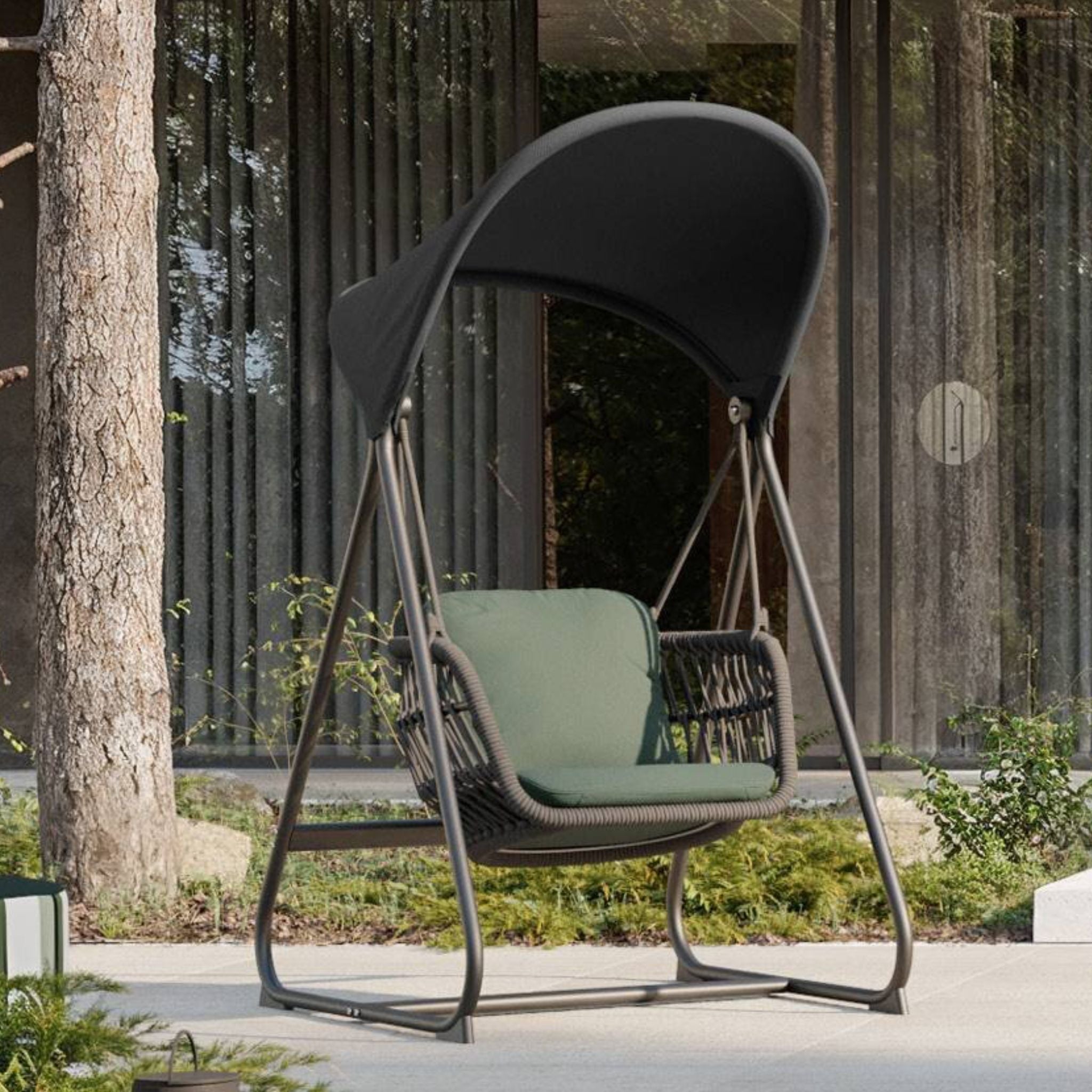 Huśtawka Kler Garden Didone – luksusowy fotel wiszący na taras i do ogrodu
