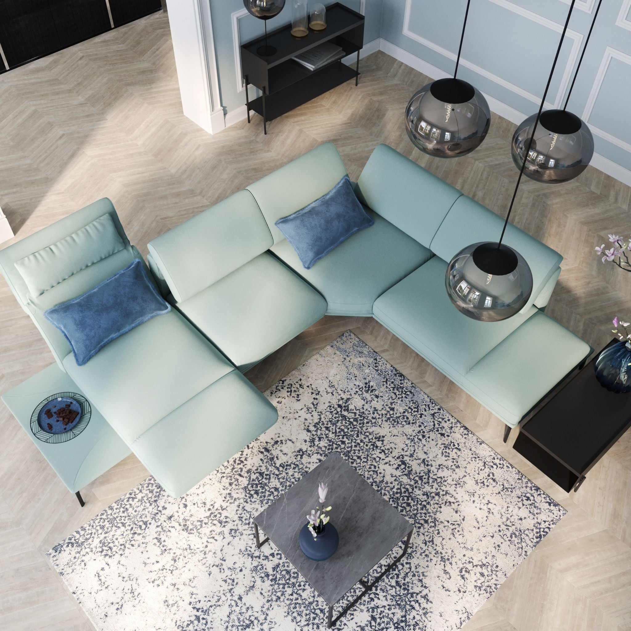 Kler Libretto – innowacyjna sofa modułowa z funkcją obrotu siedziska