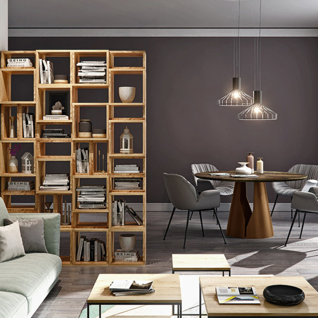 Stół Mono Trebord – designerski stół z litego dębu i stali