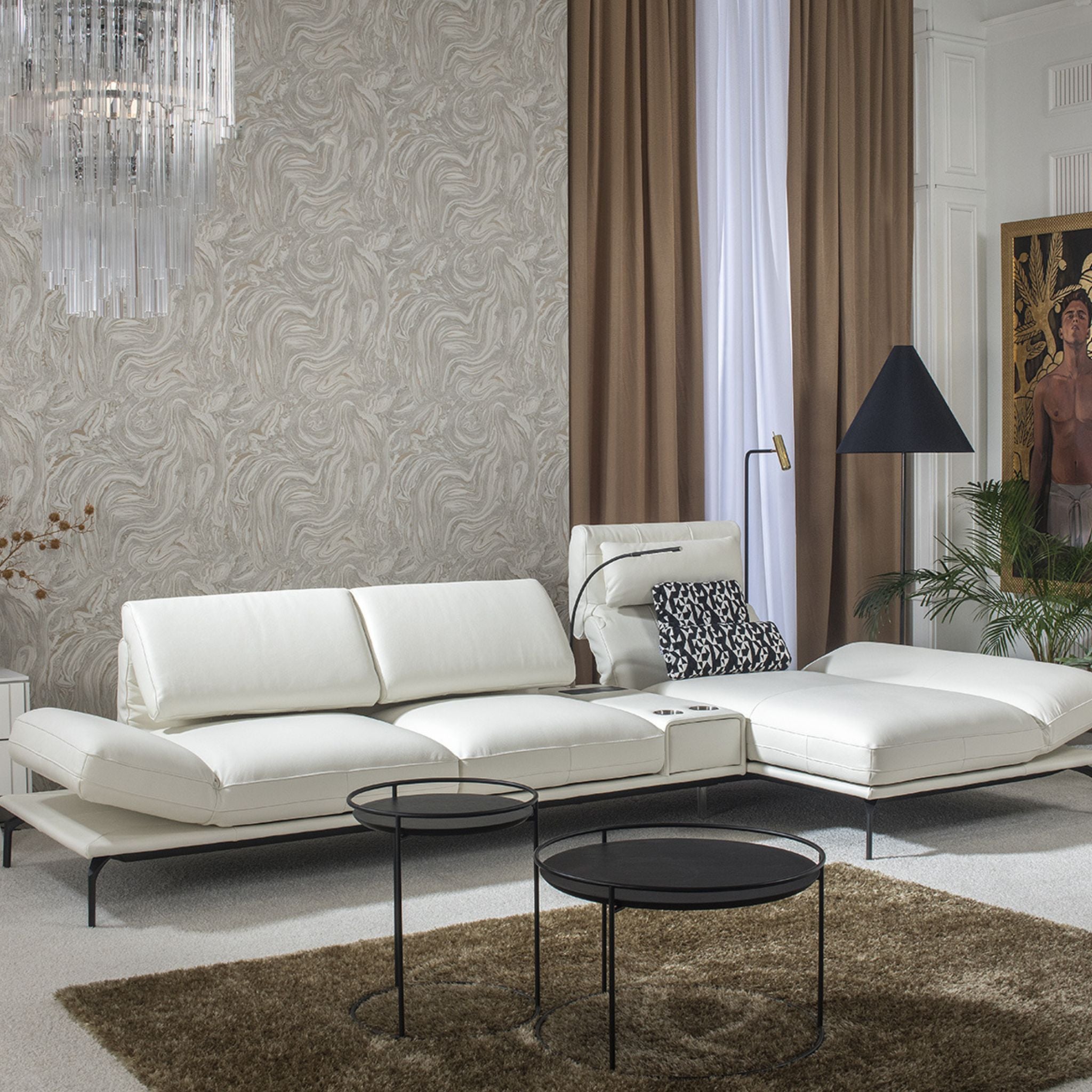 Kler Libretto – innovative modular sofa with rotating seat function