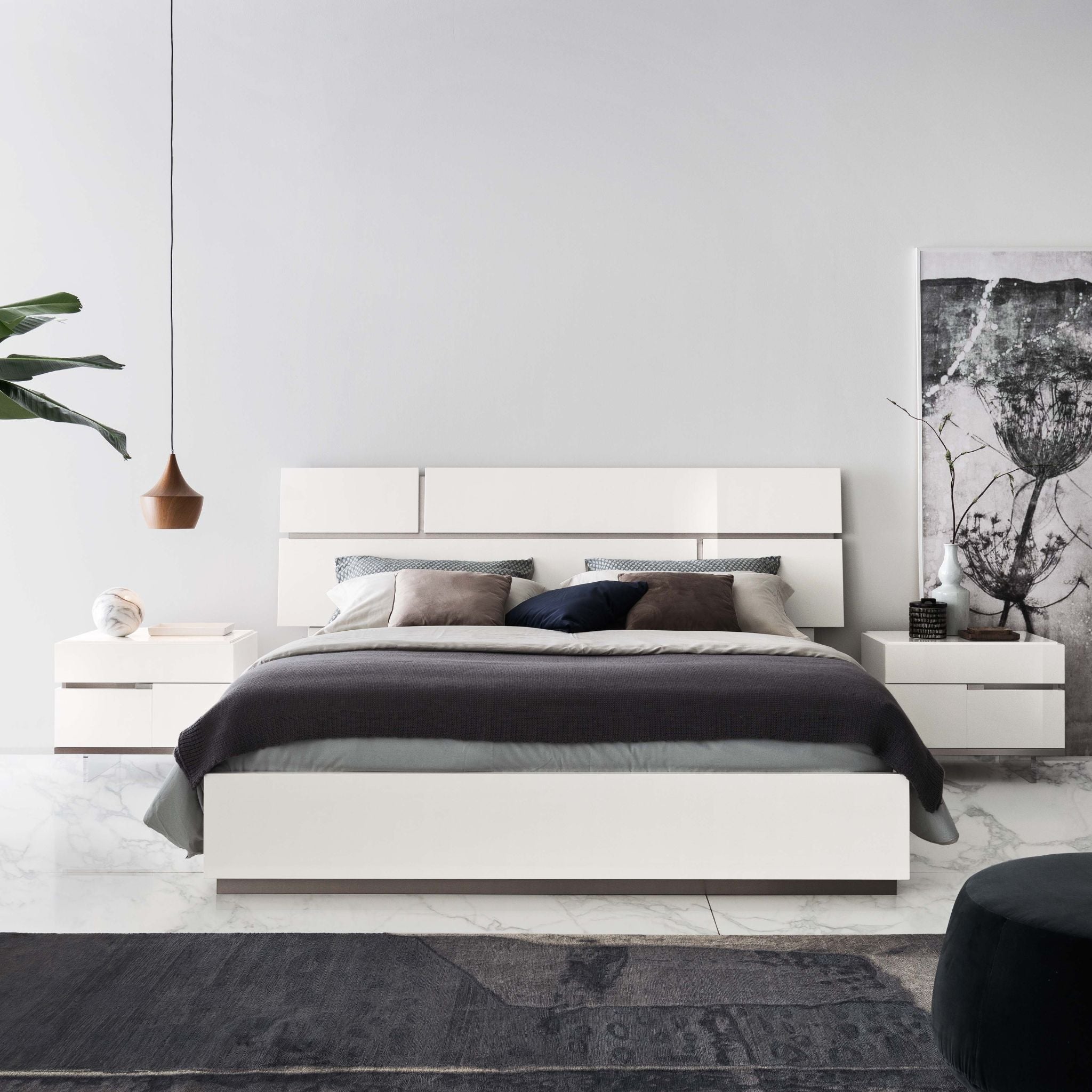Artemide Alf Italia – luksusowe meble do jadalni w bieli i wysokim połysku