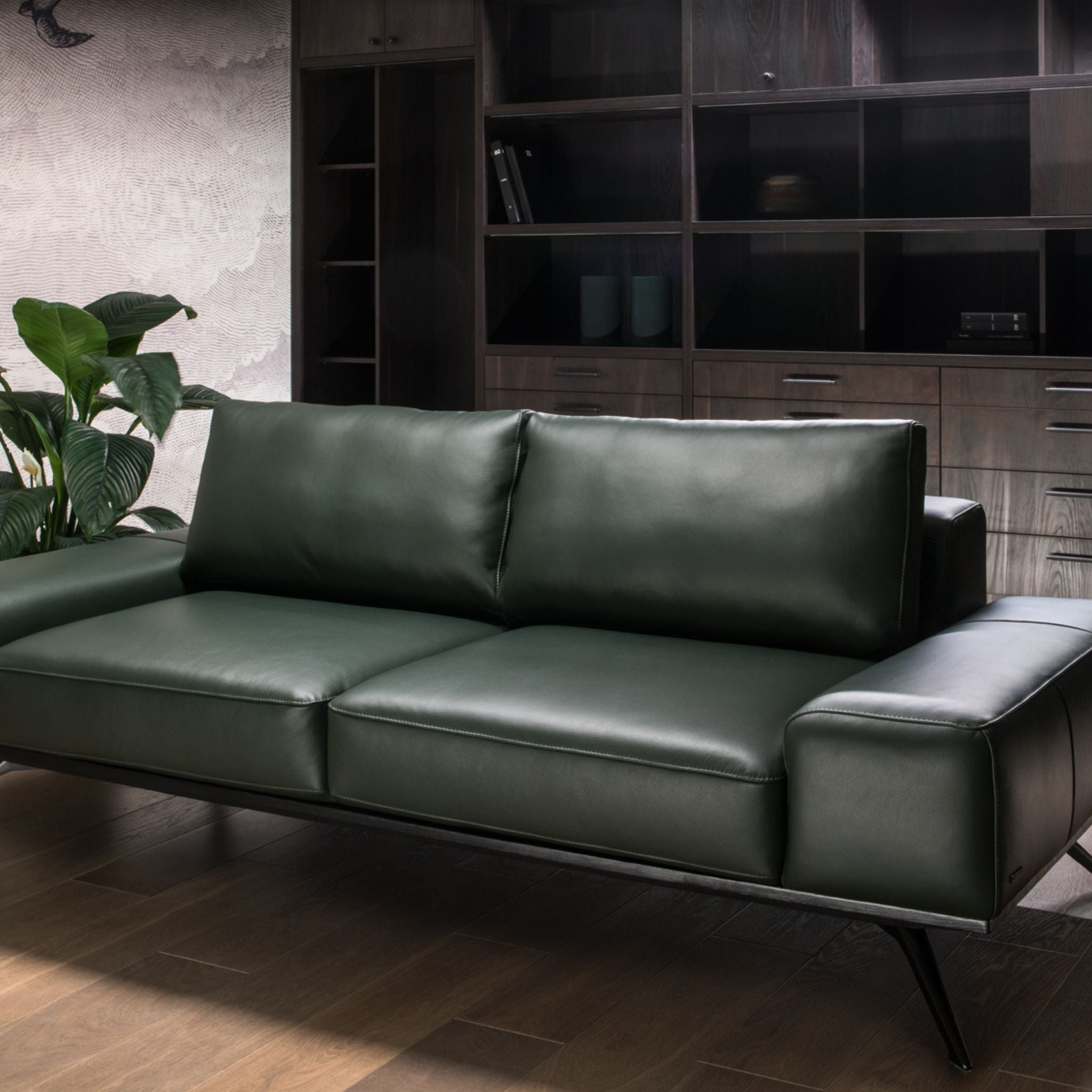Kler Frase – luksusowa sofa modułowa na dębowej platformie