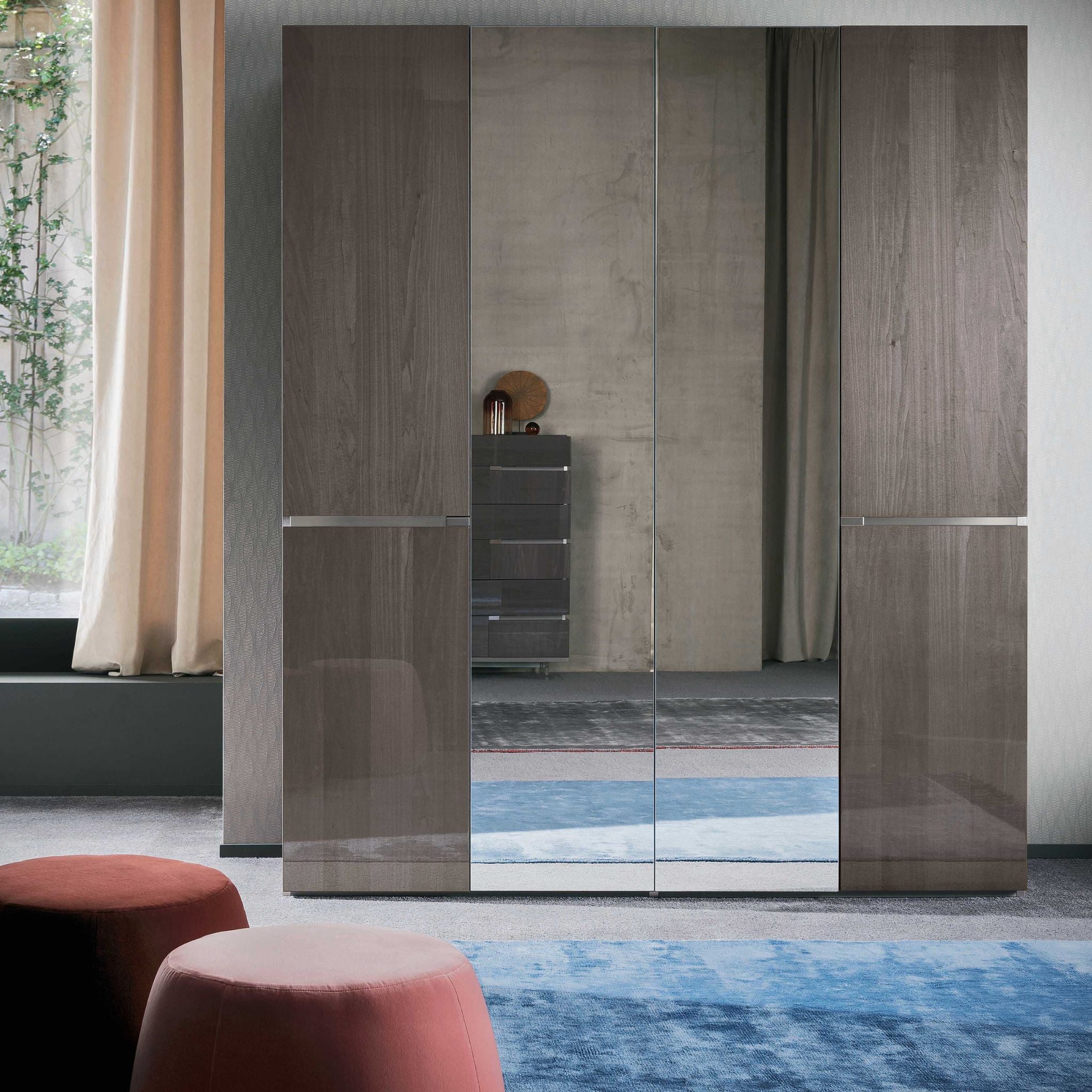 Athena Alf Italia Collection - luxury dining room furniture in poplar veneer