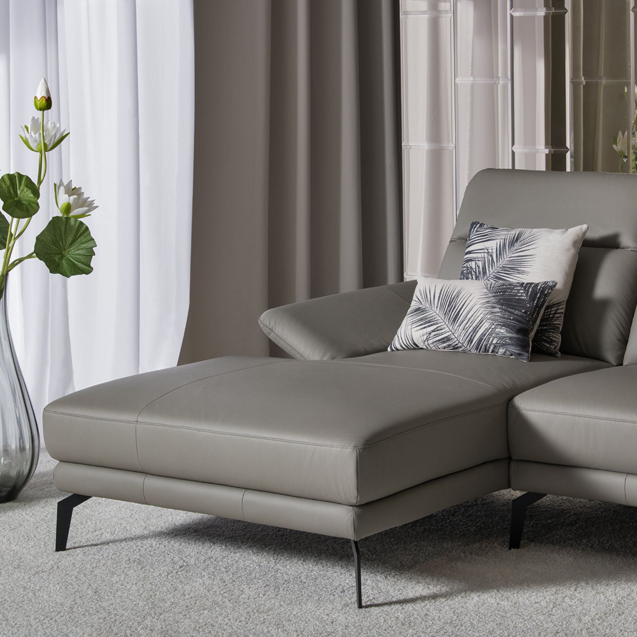 Kler Tamerlando – modular premium corner sofa with adjustable backrest