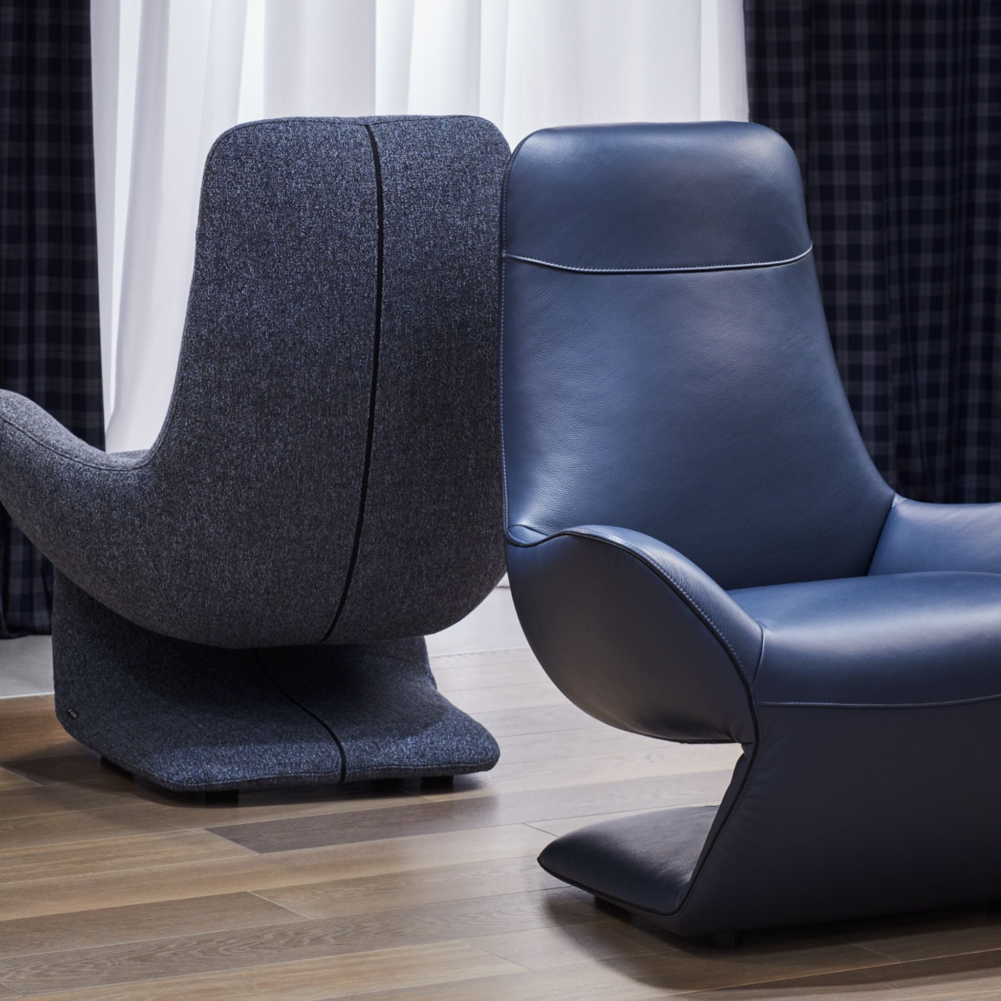 Vocale Kler – designer lounge armchair with an organic form