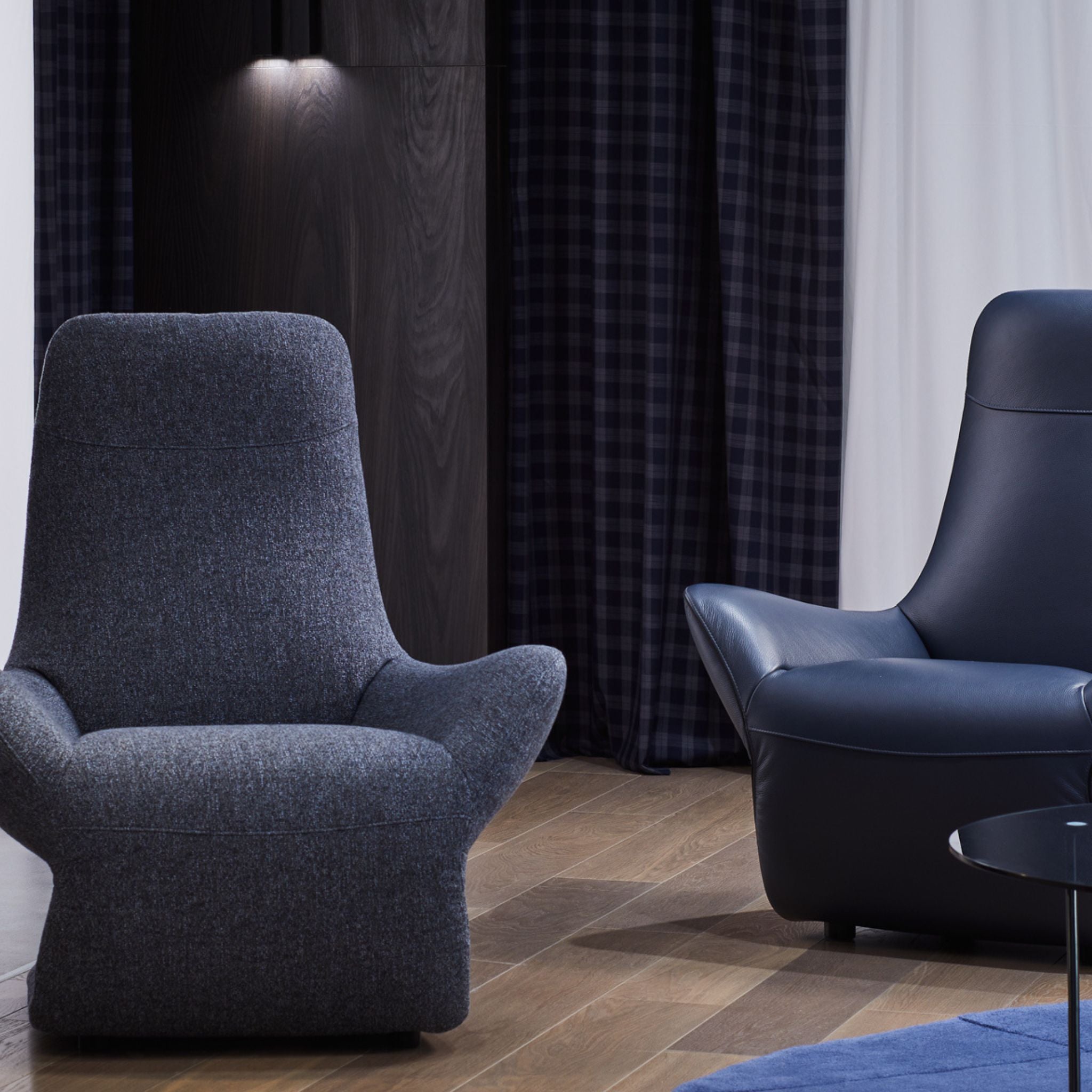 Vocale Kler – designer lounge armchair with an organic form